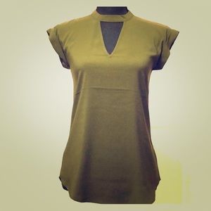 Express Gramercy Choker Tee